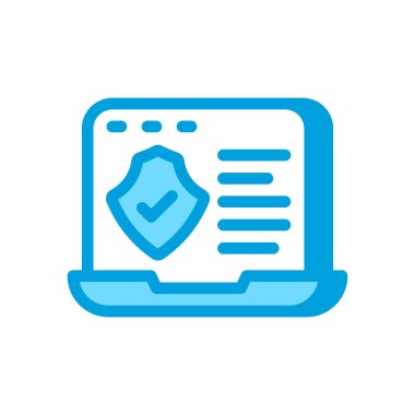 Çevrimiçi Gizlilik simgesi vektörde. Logotype