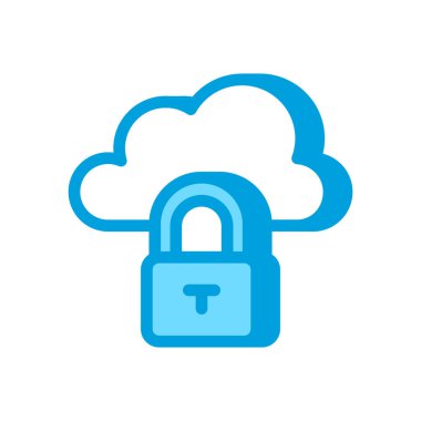 Vektör olarak korumalı Bulut simgesi. Logotype