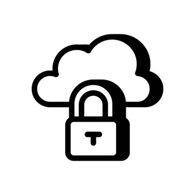 Vektör olarak korumalı Bulut simgesi. Logotype