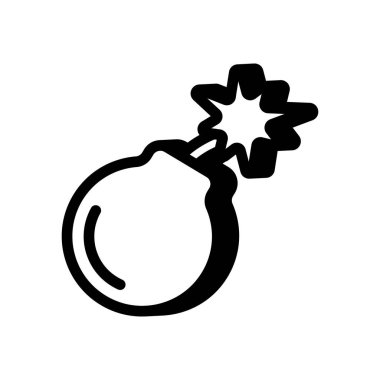 Mantık Bombası Virüsü ikonu vektörde. Logotype