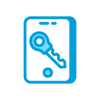 Akıllı Telefon Kilidi simgesi vektörde. Logotype