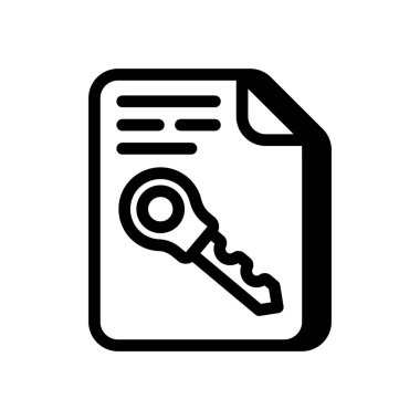 Vektör içinde parola dosya simgesi. Logotype