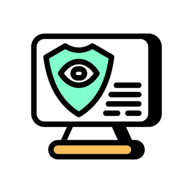 Koruyucu Vizyon simgesi vektör içinde. Logotype