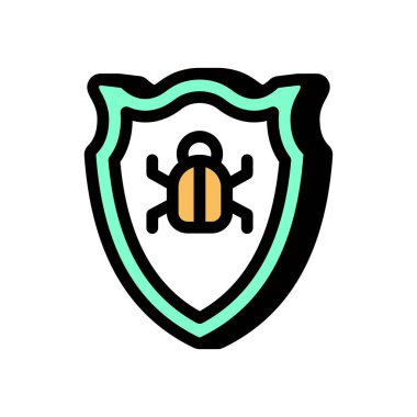 Virüs koruma ikonu. logotype