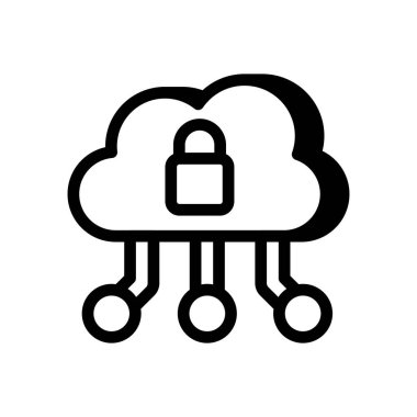 Veri Güvenlik simgesi vektörde. Logotype