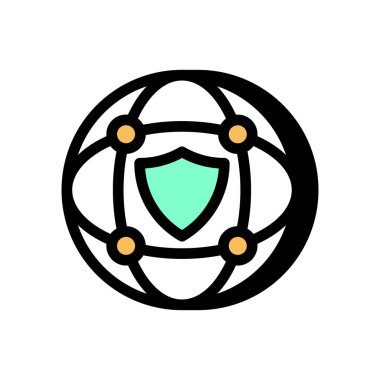 Vektör olarak güvenlik simgesi. Logotype