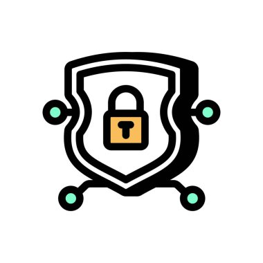 Teknoloji ikonu vektörde. Logotype