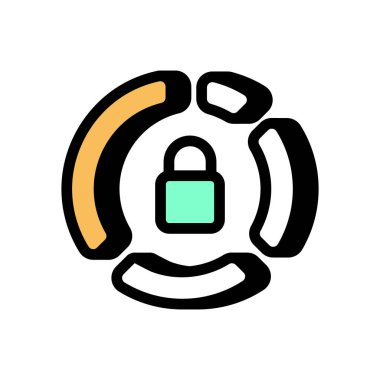 Veri Döngüsü Koruma simgesi vektörde. Logotype