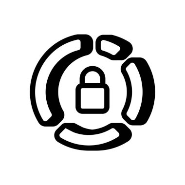 Veri Döngüsü Koruma simgesi vektörde. Logotype