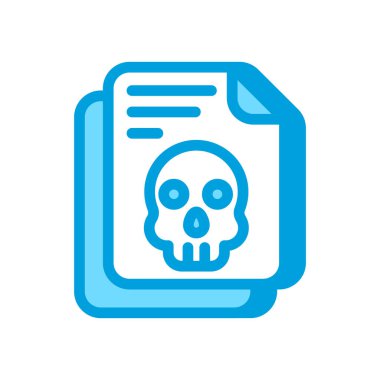 Korsan Belge simgesi vektörü. Logotype