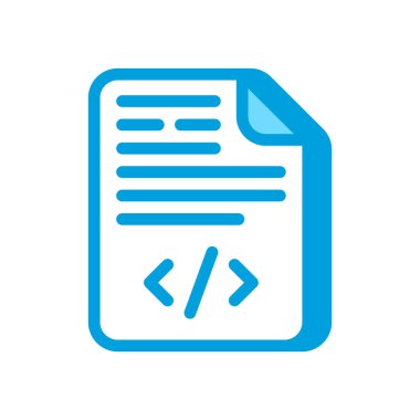 Vektör içinde kodlanmış belge simgesi. Logotype