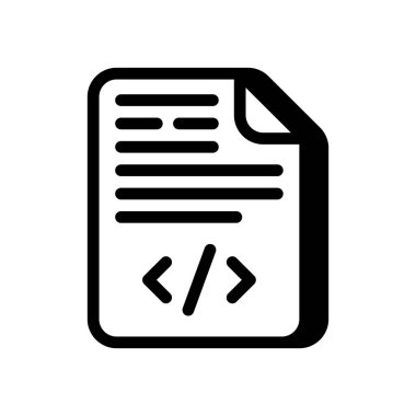 Vektör içinde kodlanmış belge simgesi. Logotype