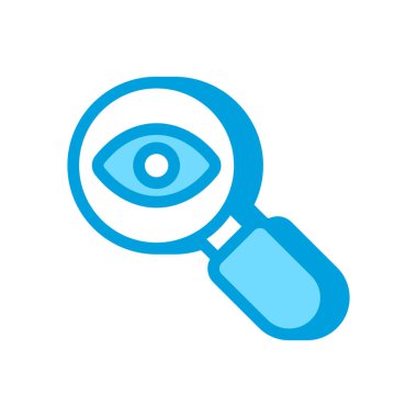 Vektör olarak kötü amaçlı yazılım arama simgesi. Logotype