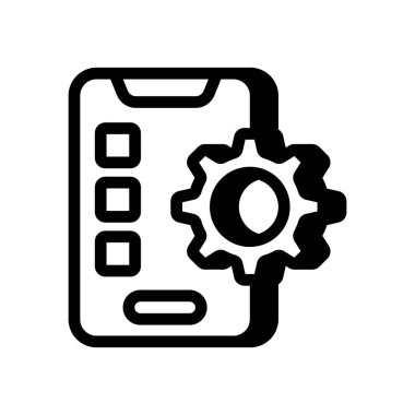 Mobil Uygulamalar simgesi vektör cinsinden. Logotype