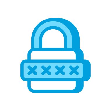 Vekil sunucu içinde parola korumalı simge. Logotype