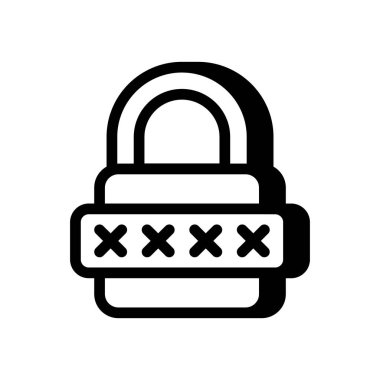 Vekil sunucu içinde parola korumalı simge. Logotype