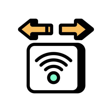 Ağ koruma simgesi vektörde. Logotype