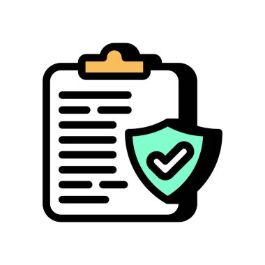 Güvenlik Politikası ikonu. Logotype