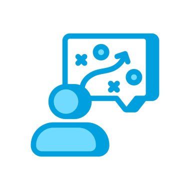 Vektör olarak Strateji ikonu danışmanlık. Logotype