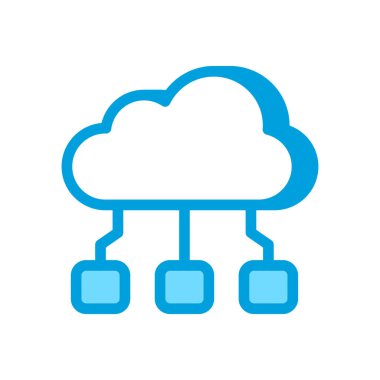 Vektör olarak pazarlama bulutu simgesi. Logotype