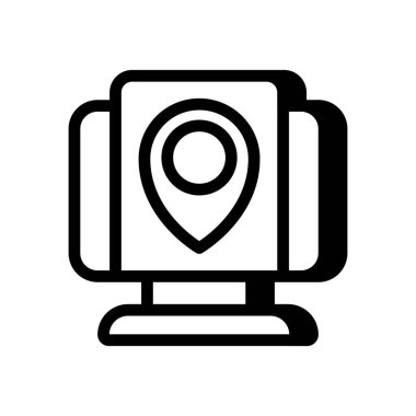 IP adresi simgesi vektörde. Logotype