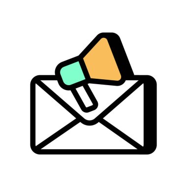 Vektör olarak posta pazarlama simgesi. Logotype