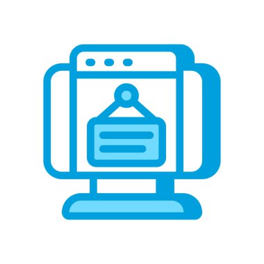 Vektör olarak Pano simgesini imzala. Logotype