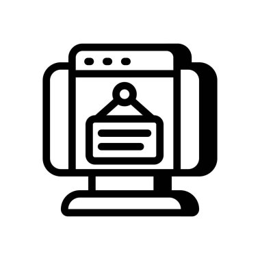 Vektör olarak Pano simgesini imzala. Logotype