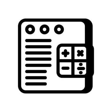 Vektör olarak muhasebe simgesi. Logotype