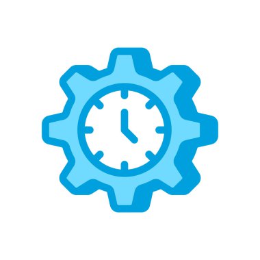 Vektör olarak Çalışma Zamanı simgesi. Logotype