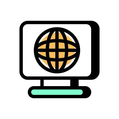 Vektör olarak web simgesi. Logotype