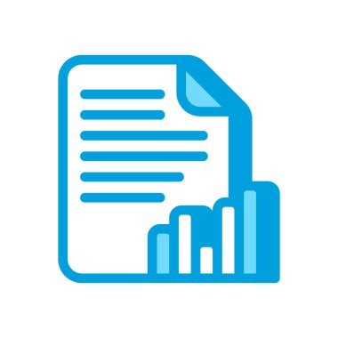 Analiz simgesini vektör olarak rapor et. Logotype