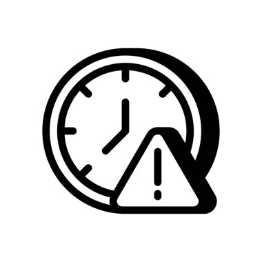 Vektör olarak son teslim tarihi simgesi. Logotype