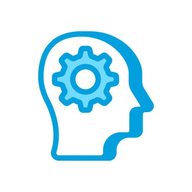 Vektör olarak zihin simgesi. Logotype