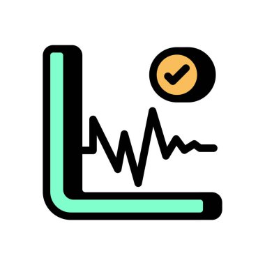 Başarı Çizelgesi simgesi vektörde. Logotype