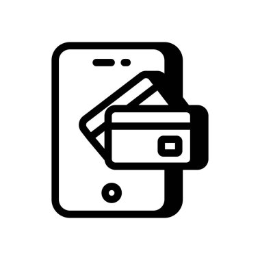 Ödeme simgesi vektör cinsinden. Logotype