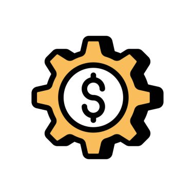 Para İdaresi ikonu vektör olarak. Logotype