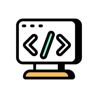 Vektör içinde geliştirme simgesi. Logotype