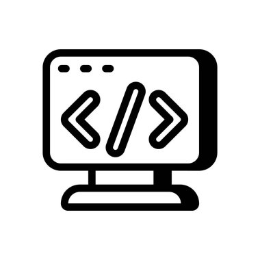 Vektör içinde geliştirme simgesi. Logotype