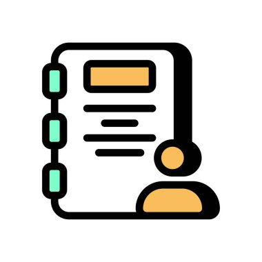 Vektör olarak görev simgesi. Logotype