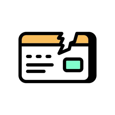 Vektör olarak Crash Credit simgesi. Logotype