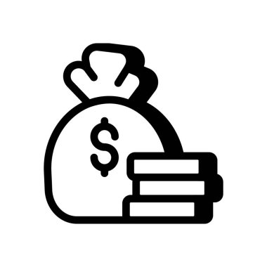 Vektör olarak net bütçe simgesi. Logotype