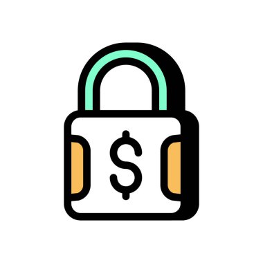 Vektör olarak korunan para simgesi. Logotype