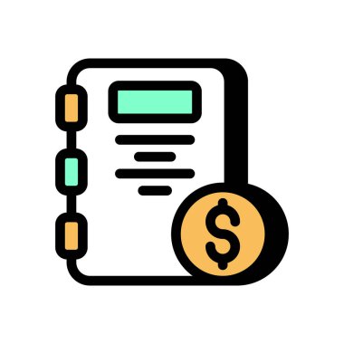 Vektör olarak muhasebe simgesi. Logotype