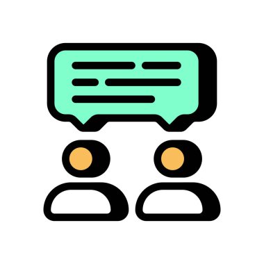 Takım Danışmanlık ikonu vektör olarak. Logotype