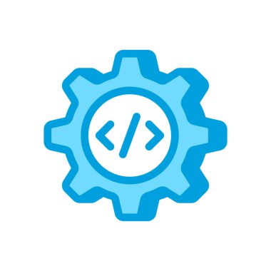 Geliştirme Süreci simgesi vektörde. Logotype