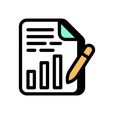 Planlama simgesi vektörde. Logotype