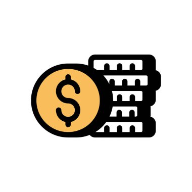 Bütçe simgesi vektörde. Logotype