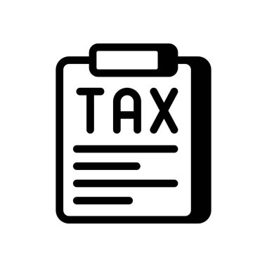 Vektör olarak vergi planlama simgesi. Logotype