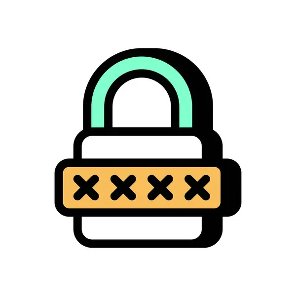 Vekil sunucu içinde parola korumalı simge. Logotype